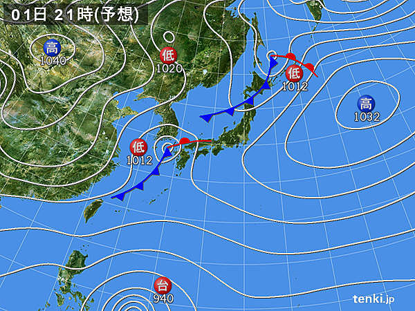 きょう　西から天気下り坂