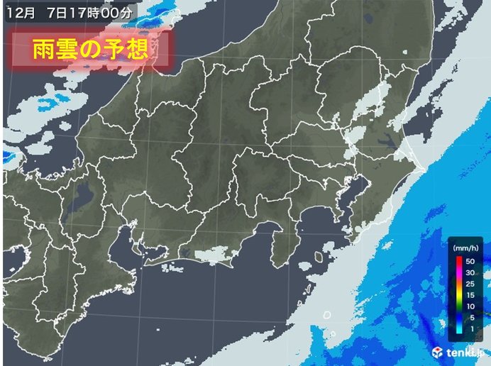 雨がやんでも寒さ続く