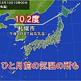 日中の寒さ和らぐ　札幌は16日ぶりに10度以上