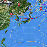 18日　日本海側中心に大気の状態　不安定