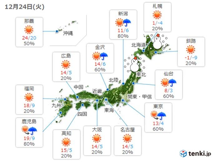ホワイトクリスマスは?