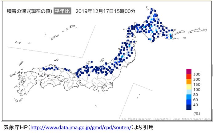今年の冬 なかなか寒波来ず