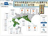 北海道　寒さ続く　24日は全地点真冬日の可能性も