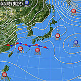 26日　太陽は雲隠れ　夕方以降は広く雨や雪