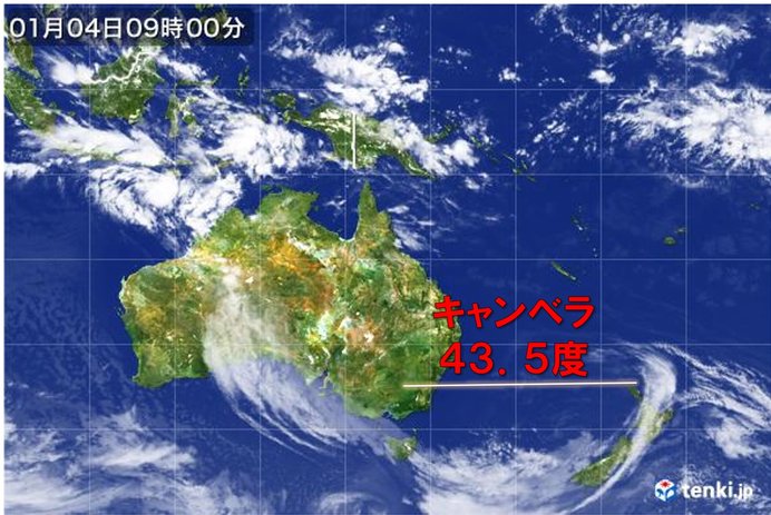 オーストラリアの熱波 まだ深刻な状況続く 日直予報士 年01月04日 日本気象協会 Tenki Jp