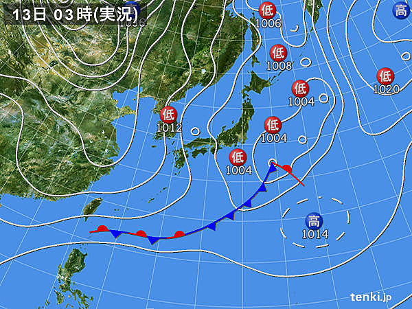 日本海側は雨や雪　落雷・突風注意