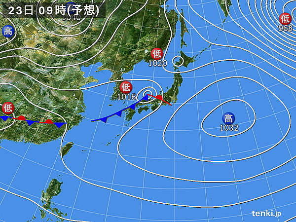 週の後半はぐずついた天気に