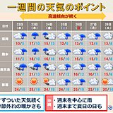 九州・沖縄　季節外れの高温と雨