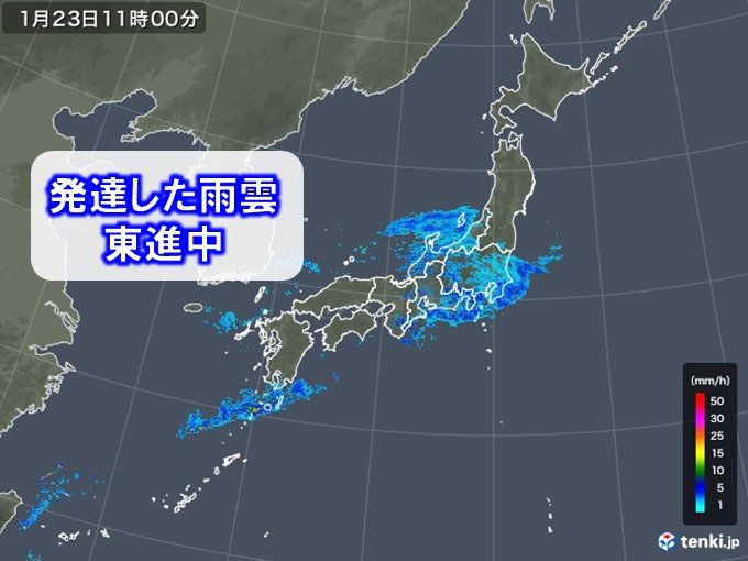 長崎県など1時間雨量1月1位の所も