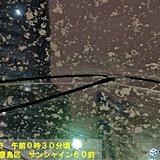 都心積雪なし　日中は雨に変わるが　局地的に雷雨も