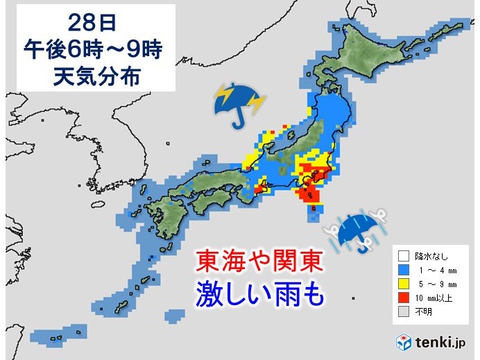 関東　雪のあとは雨の降り方に注意