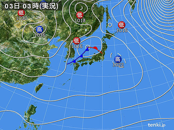 日本海側を中心に　落雷や突風注意