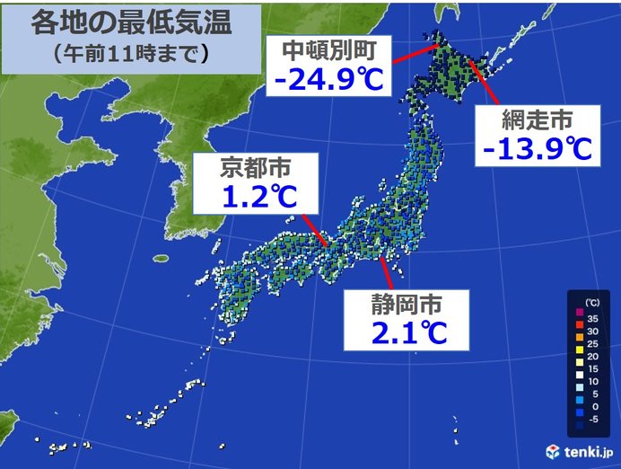 けさ 5日 北海道で今季一番の寒さの所 東 西でも 年2月5日 Biglobeニュース