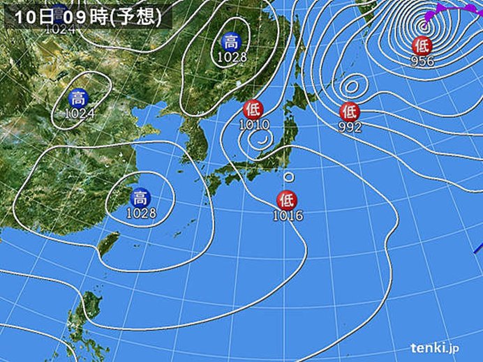 10日は低気圧が接近　北陸は雪の降り方に注意