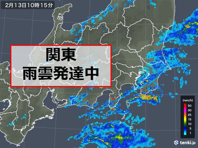 関東　雨のピークは?　午後はスギ花粉にも注意