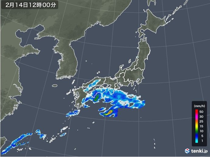 西日本　太平洋側を中心に雨