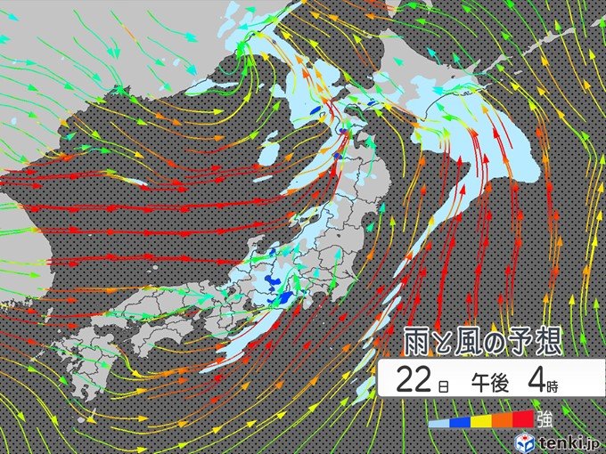 土曜　南風強まる　春一番の可能性も