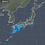 九州で24時間に100ミリを超える雨　雨雲は東へ