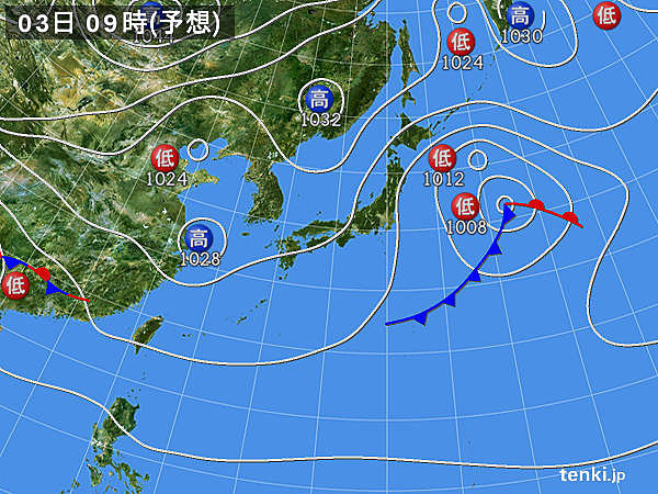 3月3日ひなまつりの天気