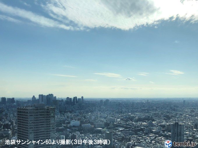 関東 気温上昇 東京は昨日より10度アップ 日直予報士 年03月03日 日本気象協会 Tenki Jp