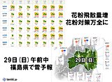 東北 北は花粉 南は積雪に注意