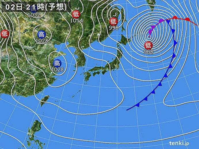 日本海側も次第に天気回復
