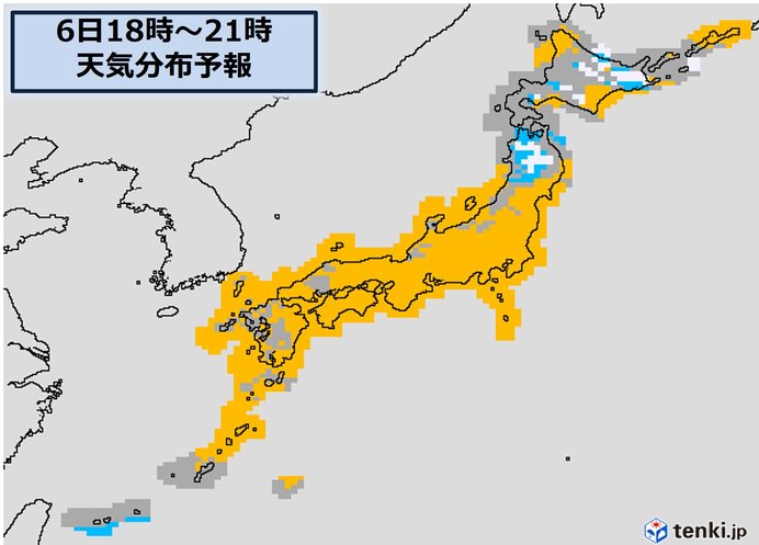 今夜の天気は?