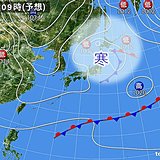 あすも北・東日本　大気の状態不安定　北海道は広く雪