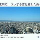 14日　晴れて冬のような寒さ解消　北風は強い