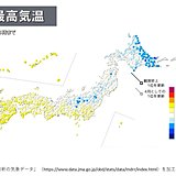 14日きのうより10度高い所も　15日は広く20度以上