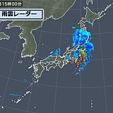 東海や関東で100ミリ超の雨を観測　落雷も発生