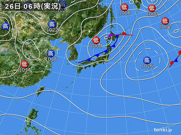 不安定の原因は寒冷前線