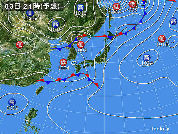 西から天気下り坂　関東や東北は日差し照り付ける