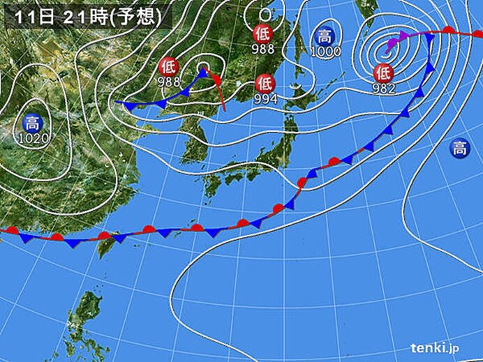 11日　関東など熱中症に注意を