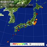 ここ一週間の地震回数　関東周辺で地震相次ぐ