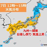 九州から関東　きょうとは一転　あすは晴れ　暑さ増す