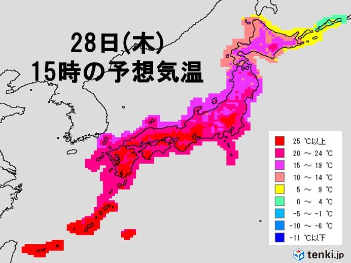 カラッとした暑さ　湿度20パーセント台も