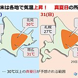 北海道　週末は今年一番の暑さに!　熱中症や食中毒に注意