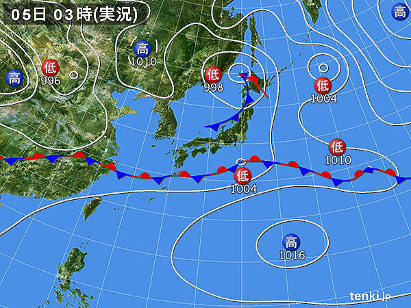 きょう5日　各地の天気