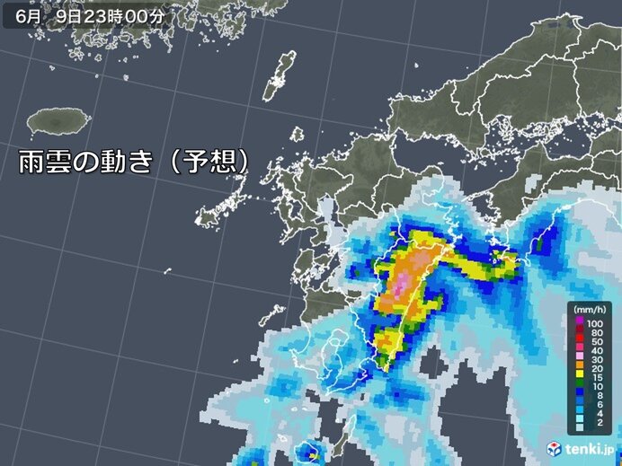 九州南部はあすにかけて大雨のおそれ
