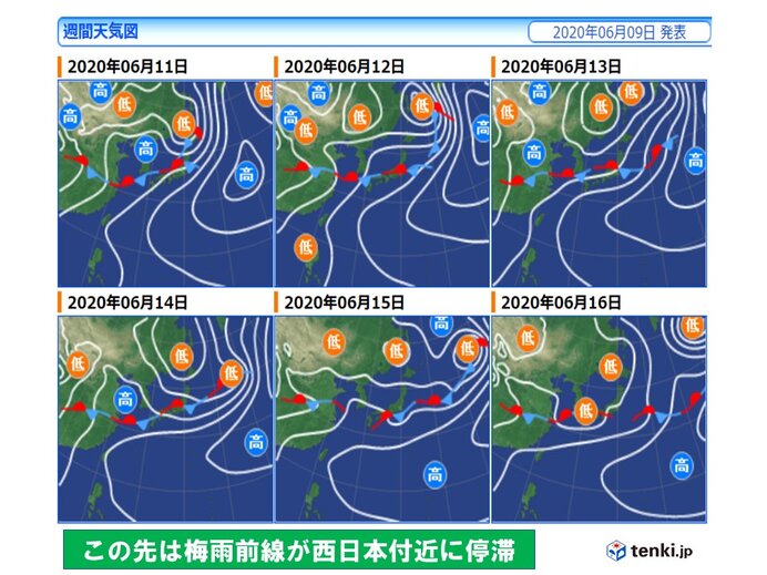 週間　近畿地方もいよいよ梅雨入りへ
