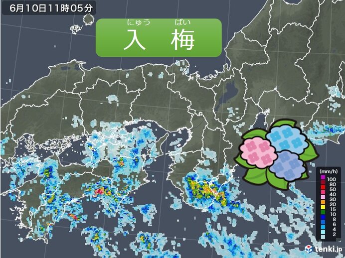 関西　入梅　雨の季節到来!