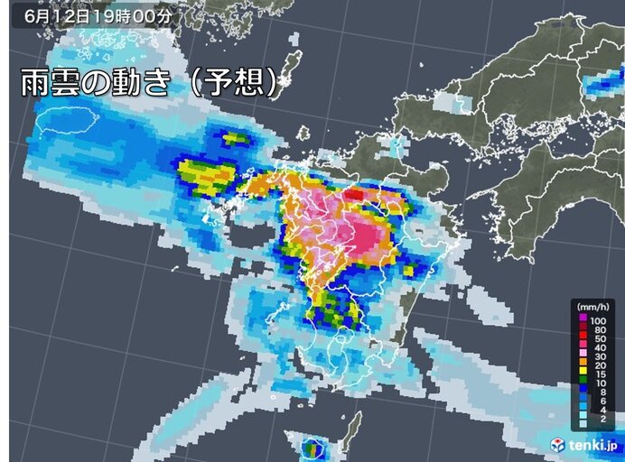 九州　梅雨前線北上　週末、再び大雨のおそれ