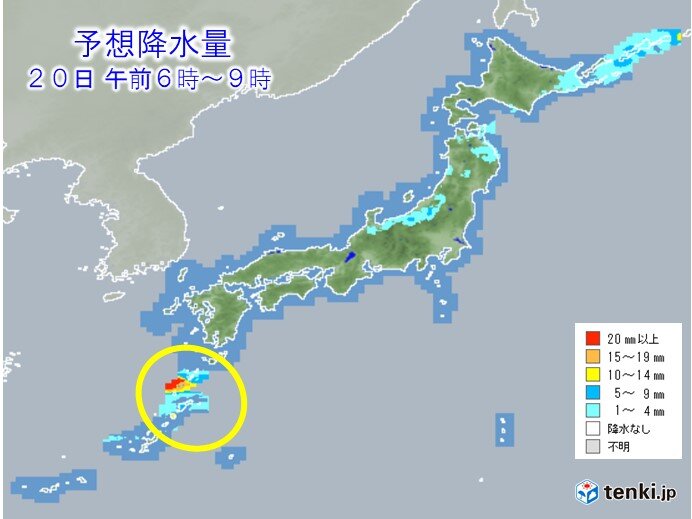 あす　前線南下　晴れる所が多い