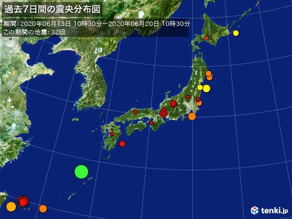 きょう9時ごろ福島で震度3　1週間の地震回数は震度4が2回発生
