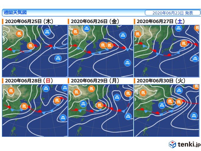 梅雨の最盛期　木曜から大雨の恐れ　不快な蒸し暑さに