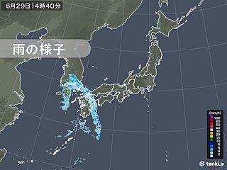 九州でやや強い雨　あすにかけて九州～近畿を中心に大雨の恐れ