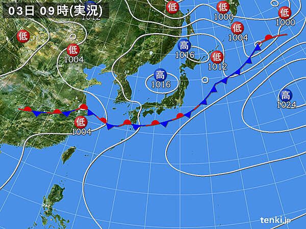 九州南部に活発な雨雲　午後は四国や近畿・北陸でも雷雨や大雨_画像