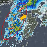 九州　低気圧発達　積乱雲群接近　再び大雨のおそれ