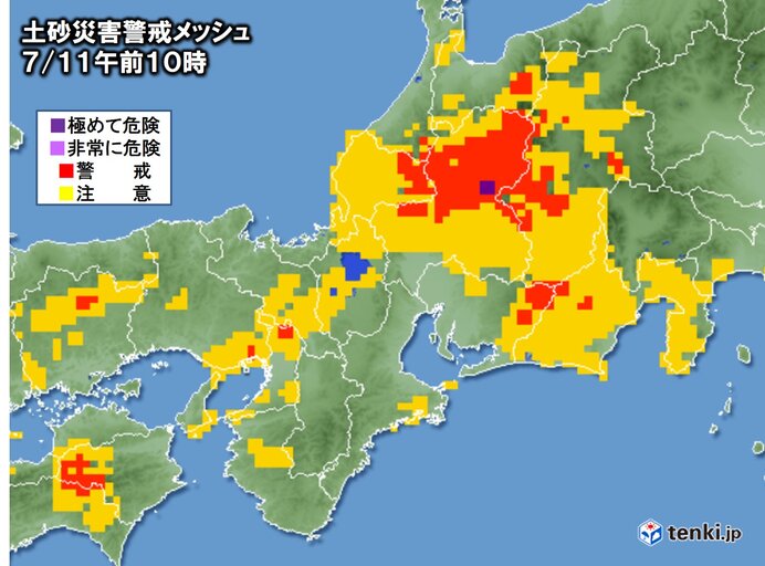 岐阜県下呂市萩原などで激しい雨を観測 3日からの雨量は平年7月の2倍超 気象予報士 日直主任 年07月11日 日本気象協会 Tenki Jp